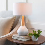 Ceramic Wood Base Table Lamp | Kuda Home Kent