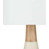 Modern European furniture - Drum Linen Shade Table Lamp - www.oroa.com