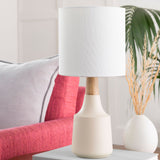Modern European furniture - Drum Linen Shade Table Lamp - www.oroa.com