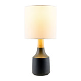 Modern European furniture - Drum Linen Shade Table Lamp - www.oroa.com
