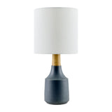 Modern European furniture - Drum Linen Shade Table Lamp - www.oroa.com