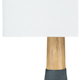 Modern European furniture - Drum Linen Shade Table Lamp - www.oroa.com