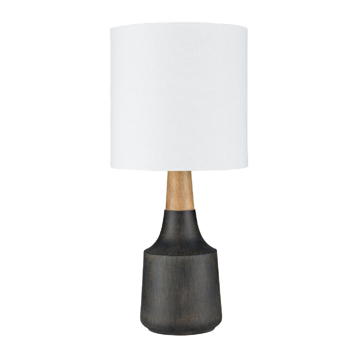 Modern European furniture - Drum Linen Shade Table Lamp - www.oroa.com