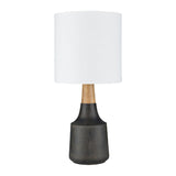 Modern European furniture - Drum Linen Shade Table Lamp - www.oroa.com