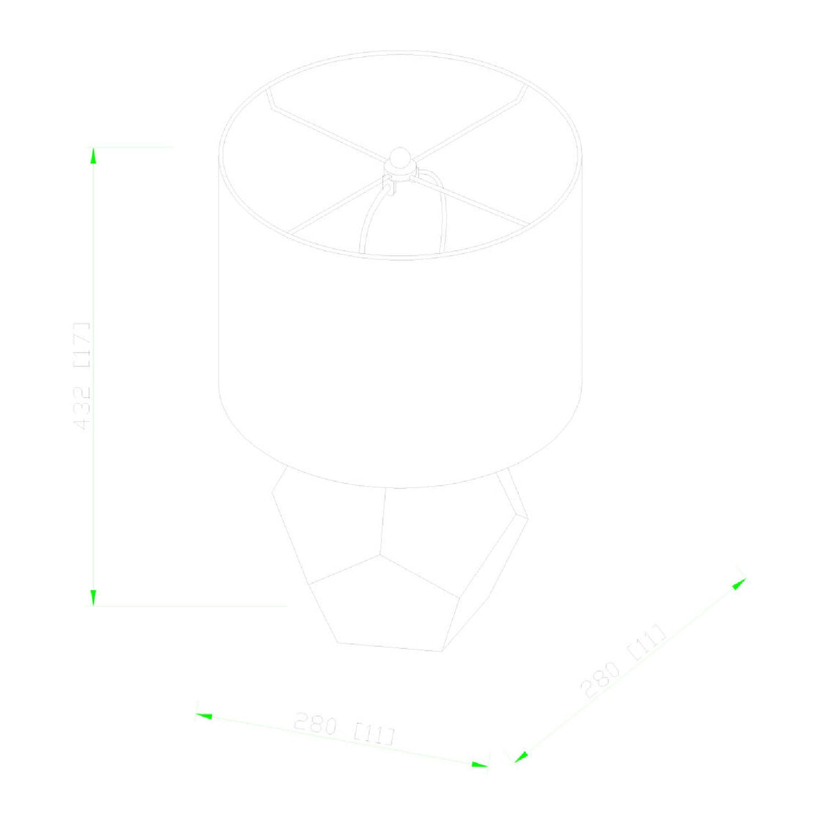 Modern European furniture - Faceted Glass Accent Table Lamp - www.oroa.com