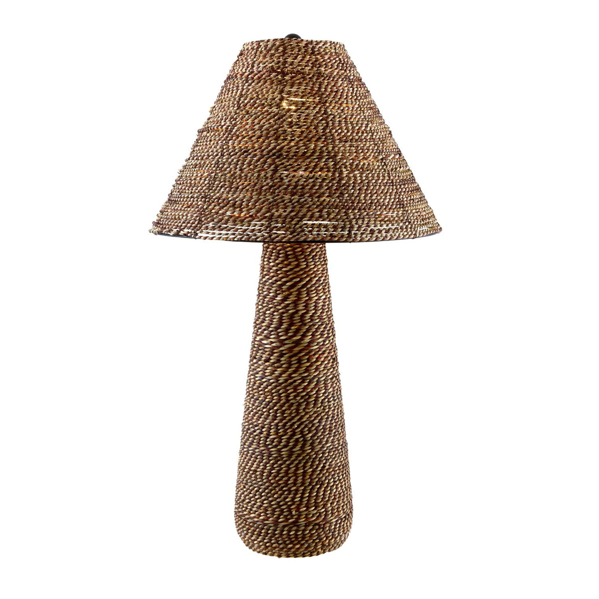 Modern European furniture - Rattan Wrapped Table Lamp - www.oroa.com