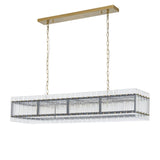 Modern European furniture - Glass Panels 10-Light Chandelier - www.oroa.com