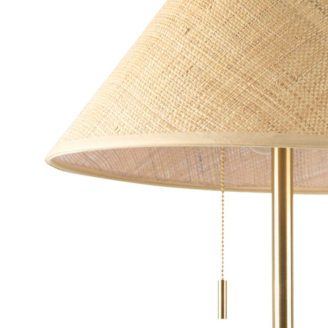 Modern European furniture - Rattan Empire Shade Floor Lamp - www.oroa.com