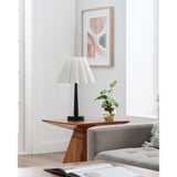 Modern European furniture - Iron Base Linen Table Lamp - www.oroa.com
