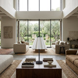 Modern European furniture - Iron Base Linen Table Lamp - www.oroa.com