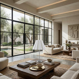 Modern European furniture - Iron Base Linen Table Lamp - www.oroa.com
