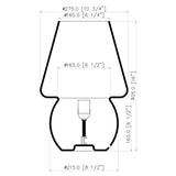 Modern European furniture - Glass Accent Table Lamp - www.oroa.com