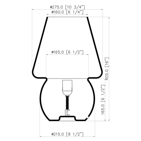 Modern European furniture - Glass Accent Table Lamp - www.oroa.com