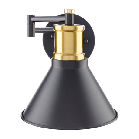 Modern European furniture - Black Metal Conical Wall Lamp - www.oroa.com