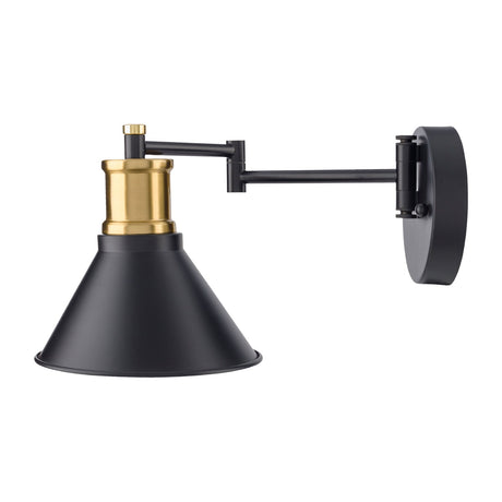Modern European furniture - Black Metal Conical Wall Lamp - www.oroa.com