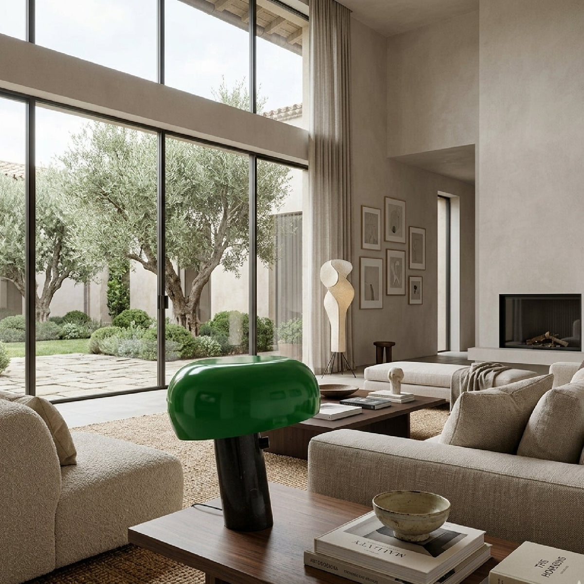 Modern European furniture - Marble Base Metal Table Lamp - www.oroa.com