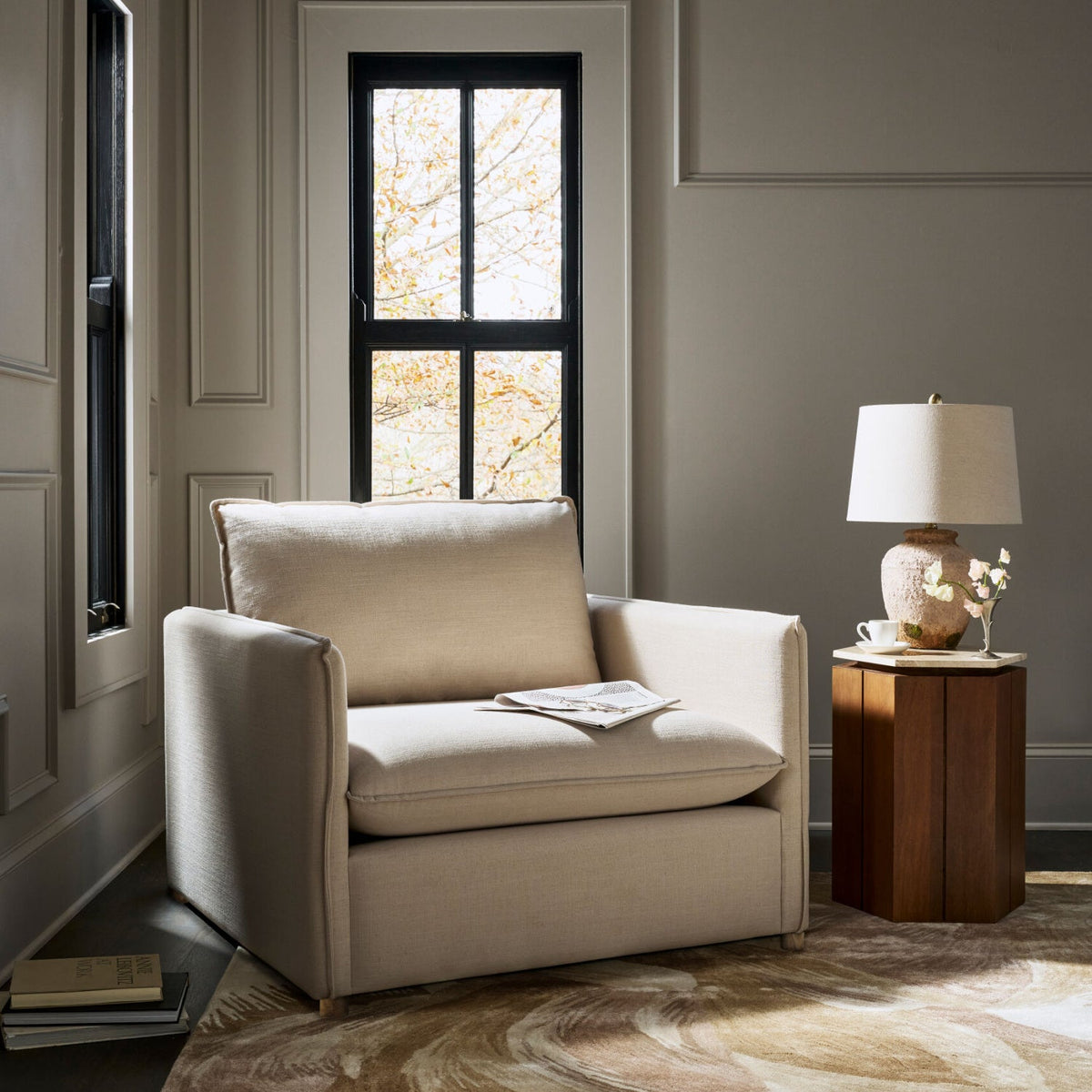 Modern European furniture - Painted Terracotta Accent Table Lamp - www.oroa.com