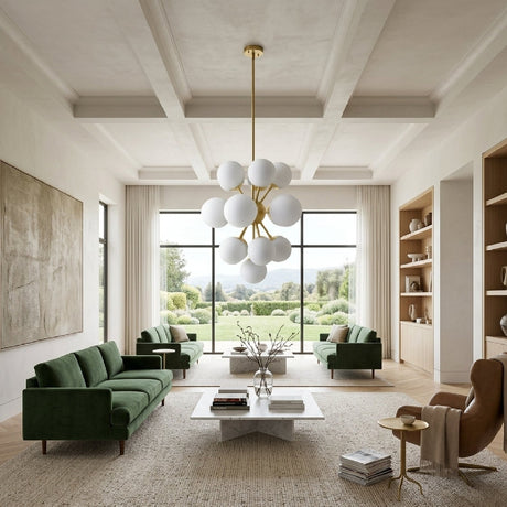 Modern European furniture - Glass Globes 16-Light Chandelier - www.oroa.com