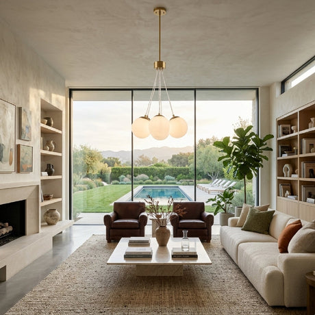 Modern European furniture - Glass Globes 7-Light Chandelier - www.oroa.com