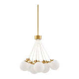 Modern European furniture - Glass Globes 11-Light Chandelier - www.oroa.com