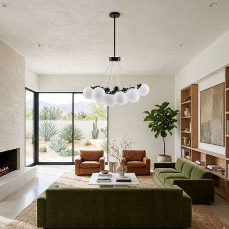 Modern European furniture - Glass Globes 19-Light Chandelier - www.oroa.com