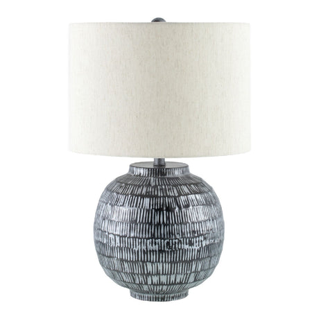 Modern European furniture - Antiqued Black Accent Table Lamp - www.oroa.com