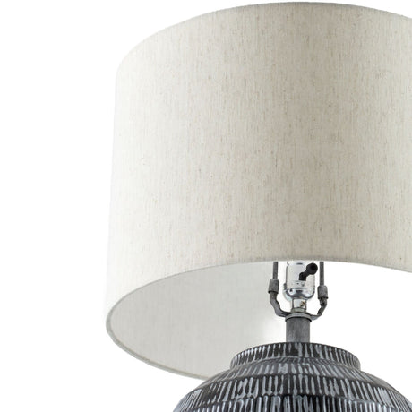 Modern European furniture - Antiqued Black Accent Table Lamp - www.oroa.com
