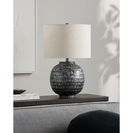 Modern European furniture - Antiqued Black Accent Table Lamp - www.oroa.com