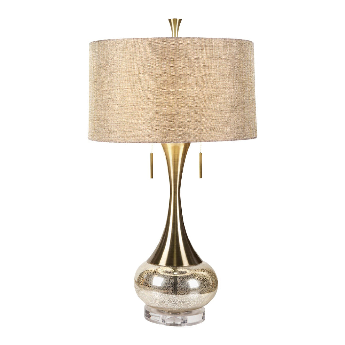 Modern European furniture - Crackle Gold Accent Table Lamp - www.oroa.com