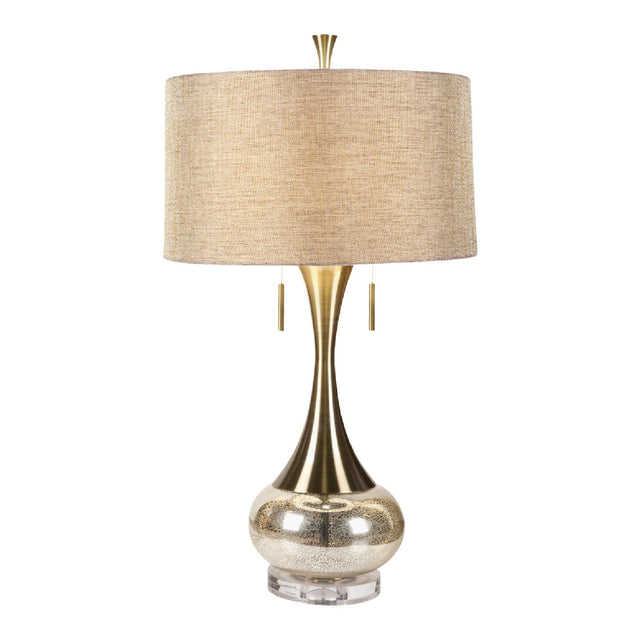 Modern European furniture - Crackle Gold Accent Table Lamp - www.oroa.com