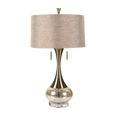 Modern European furniture - Crackle Gold Accent Table Lamp - www.oroa.com