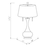 Modern European furniture - Crackle Gold Accent Table Lamp - www.oroa.com