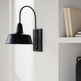 Modern European furniture - Black Metal Wall Lamp - www.oroa.com
