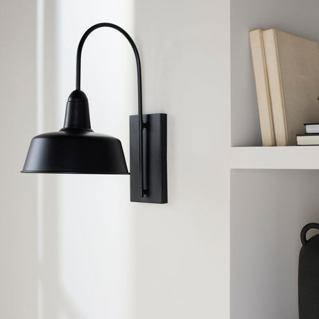 Modern European furniture - Black Metal Wall Lamp - www.oroa.com