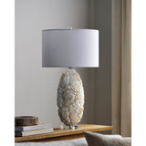 Modern European furniture - White Inlaid Shell Table Lamp - www.oroa.com