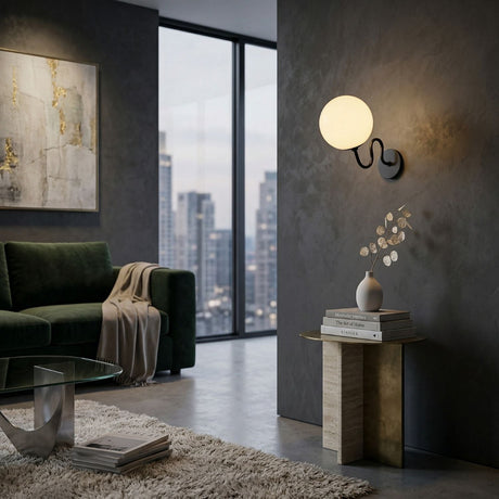 Modern European furniture - Wavy Iron Wall Lamp - www.oroa.com