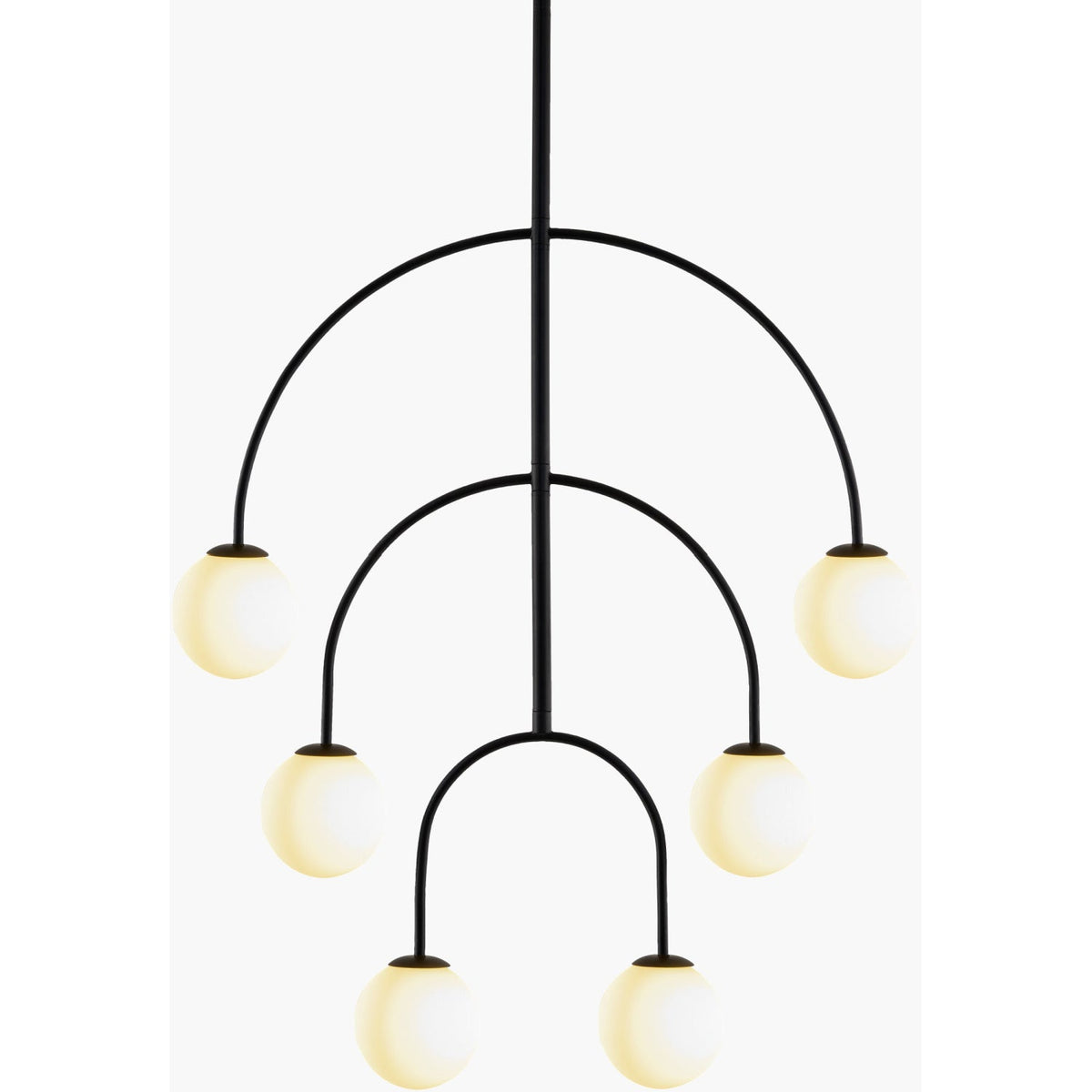Modern European furniture - Back Arched 6-Light Chandelier - www.oroa.com