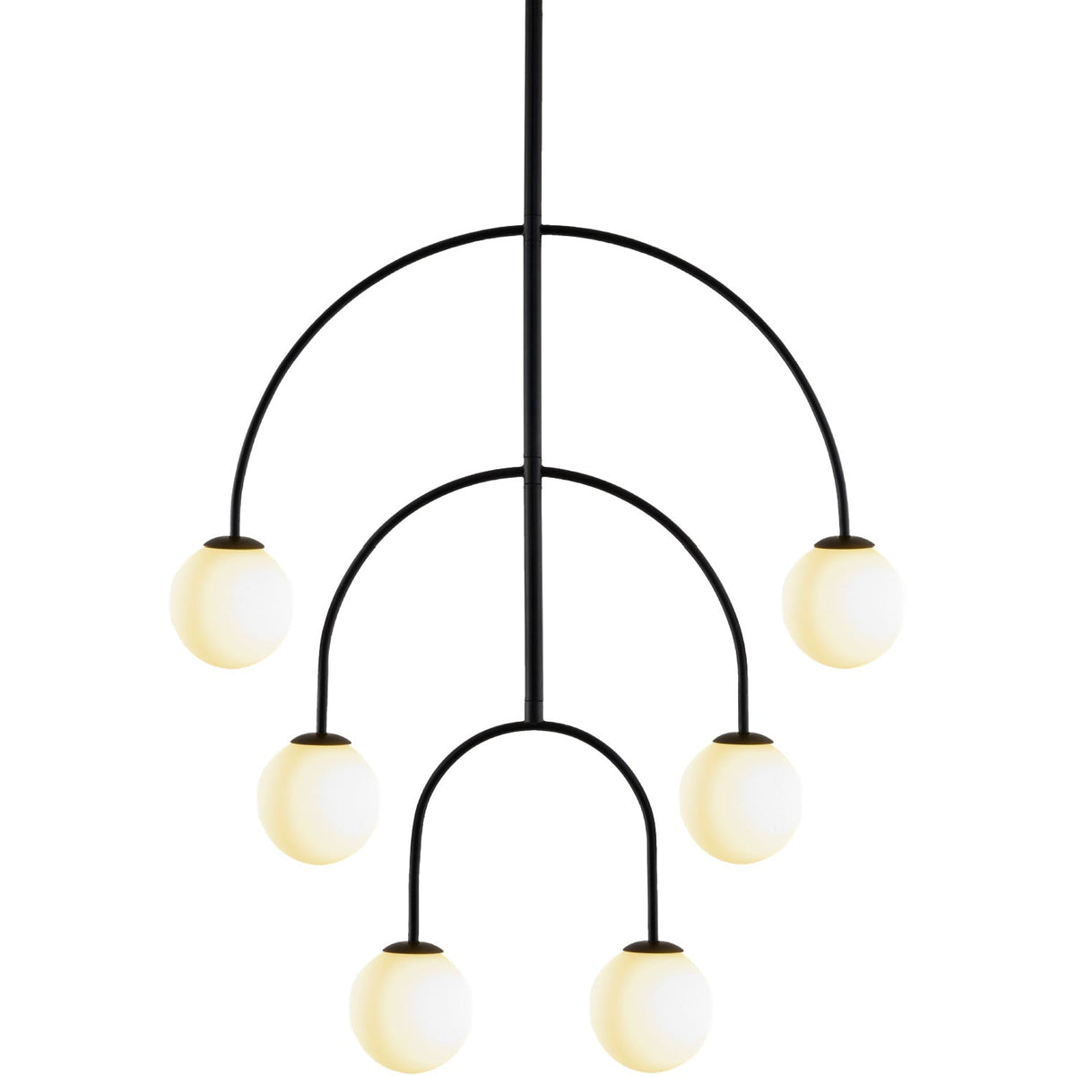 Modern European furniture - Back Arched 6-Light Chandelier - www.oroa.com