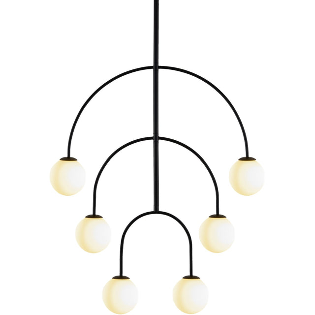 Modern European furniture - Back Arched 6-Light Chandelier - www.oroa.com