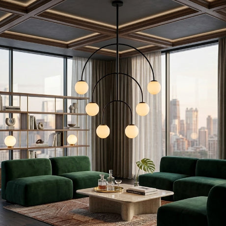 Modern European furniture - Back Arched 6-Light Chandelier - www.oroa.com