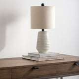 Modern European furniture - Organic-Carved Base Table Lamp - www.oroa.com