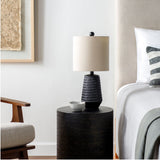 Modern European furniture - Organic-Carved Base Table Lamp - www.oroa.com
