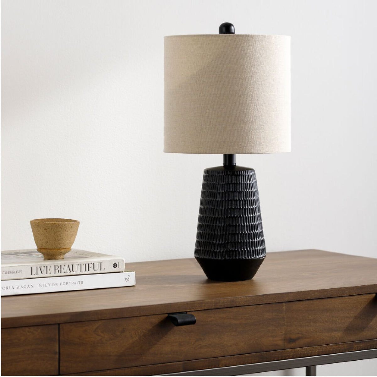 Modern European furniture - Organic-Carved Base Table Lamp - www.oroa.com