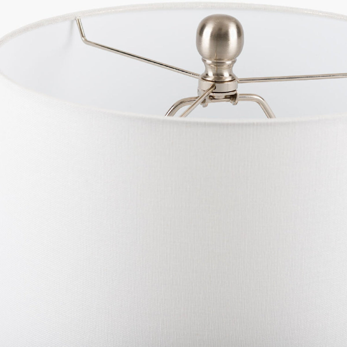 Modern European furniture - White Linen Ceramic Table Lamp - www.oroa.com