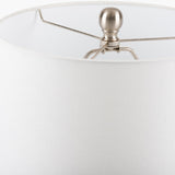 Modern European furniture - White Linen Ceramic Table Lamp - www.oroa.com