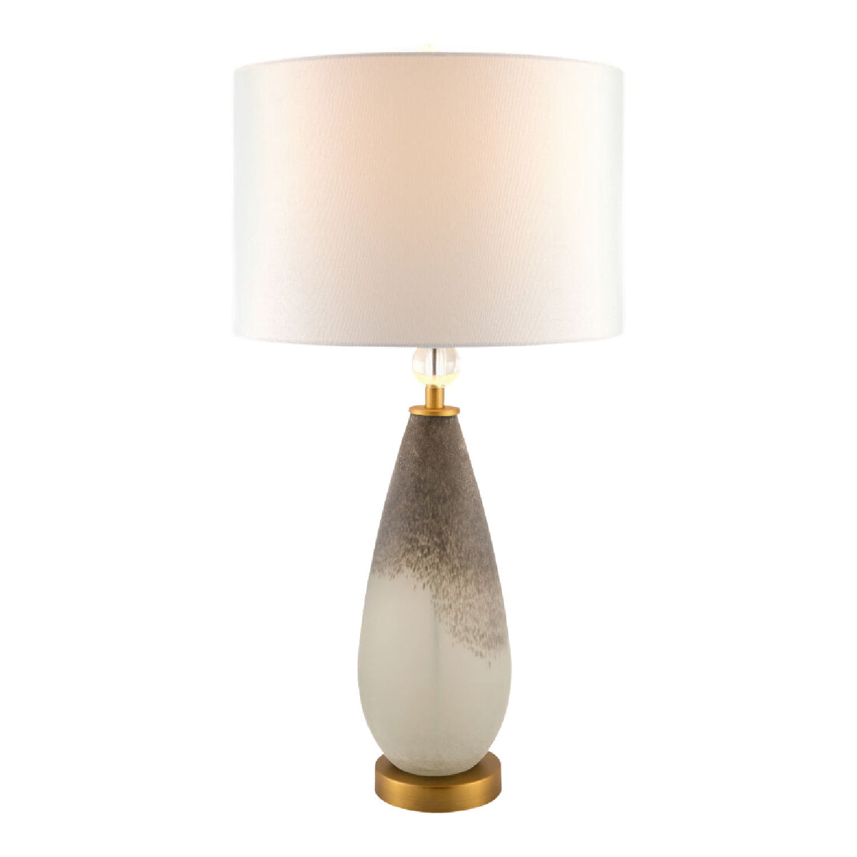 Modern European furniture - Frosted Black Glass Table Lamp - www.oroa.com
