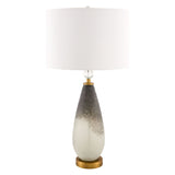 Modern European furniture - Frosted Black Glass Table Lamp - www.oroa.com