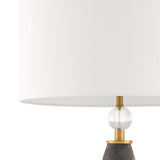 Modern European furniture - Frosted Black Glass Table Lamp - www.oroa.com