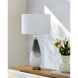 Modern European furniture - Frosted Black Glass Table Lamp - www.oroa.com