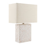 Modern European furniture - Brushed White Concrete Table Lamp - www.oroa.com